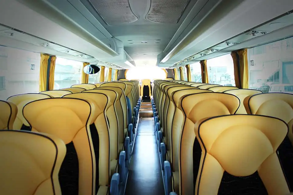 bus with empty seats