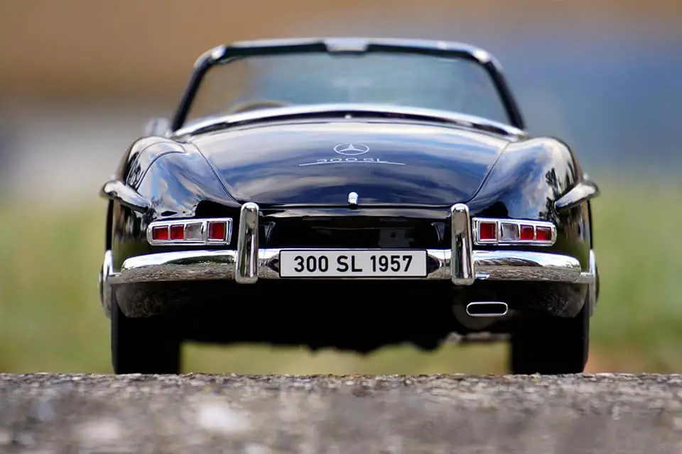 vintage car in the street