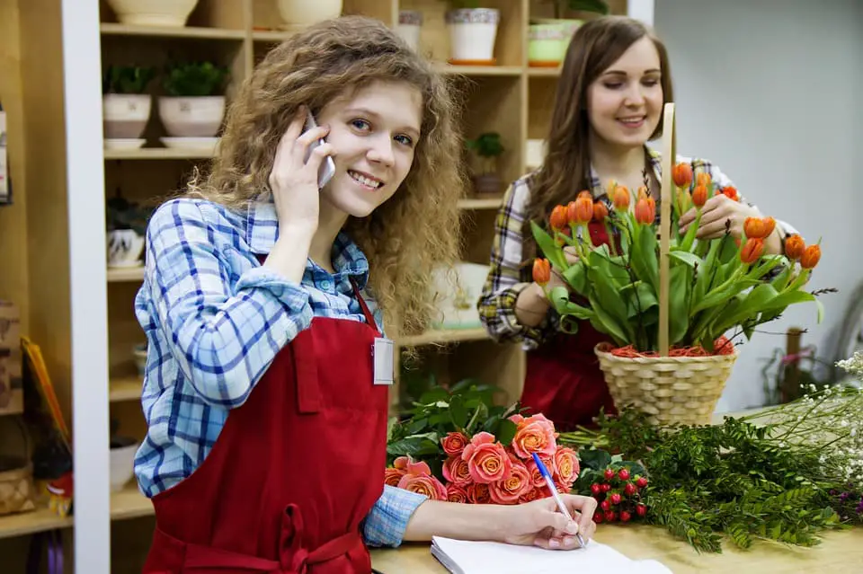 flower shop customer service