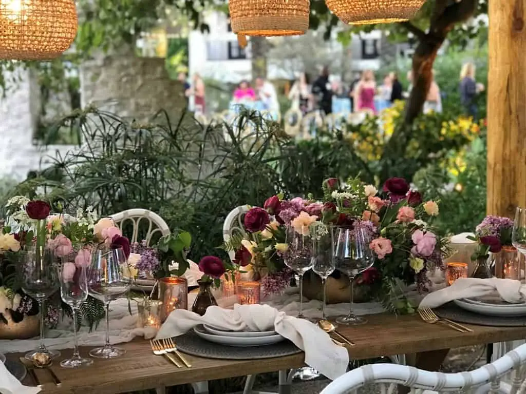 Garden Wedding Reception