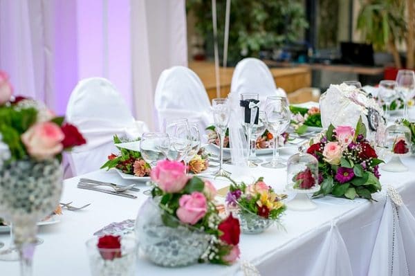 wedding dinner arrangements